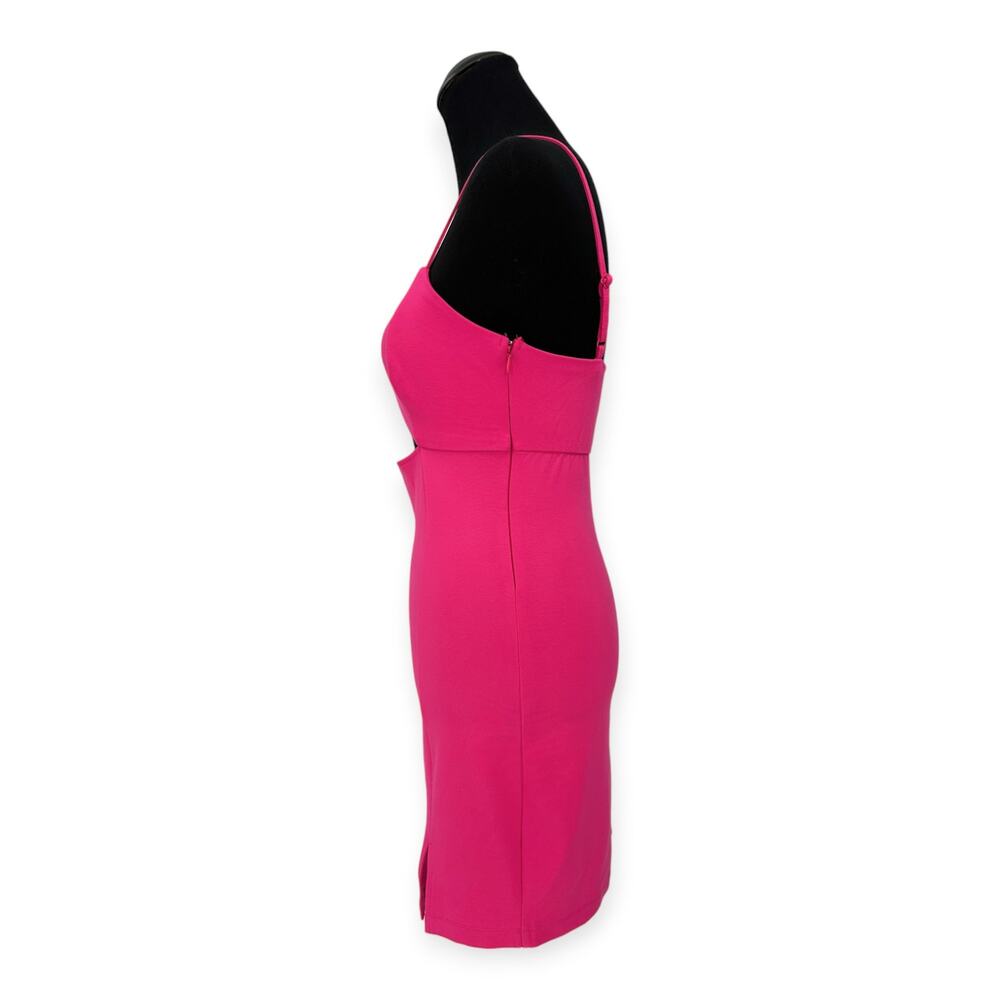 Socialite x Nordstrom | NWT | Small | Cutout Bodycon Mini Dress in Pink Peacock - Picture 5 of 9